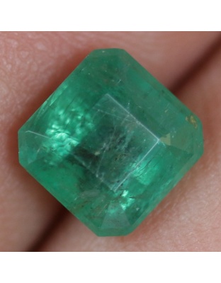 Dijual Batu Cincin Permata Emerald Zamrud Hijau Kolombia Colombia Segi Delapan Alami Natural 2.54 Ct. Bersertifikat