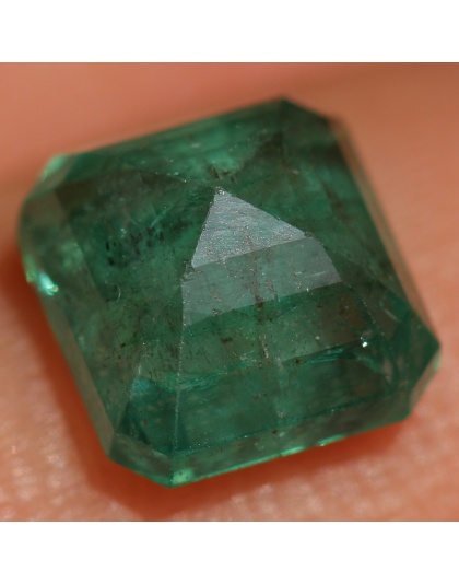 Batu Cincin Permata Emerald Zamrud Hijau Kolombia Colombia Segi Delapan Alami Natural 2.50 Ct. Bersertifikat