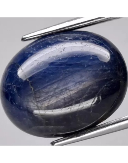 Dijual Batu Cincin Permata Mulia Safir Biru Bintang Blue Star Sapphire Myanmar Alami Natural 13.46 Ct. Unheated Bersertifikat