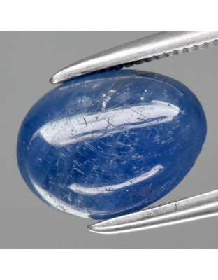 Dijual Batu Cincin Permata Mulia Safir Biru Blue Sapphire Myanmar Oval Cabochon Alami Natural 2.89 Ct. Unheated