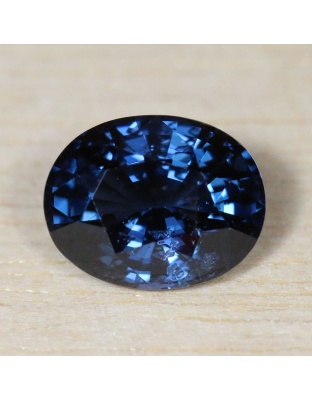 Dijual Batu Cincin Permata Blue Spinel Biru Sri Lanka Natural Alami 3.36 Ct. Unheated Bersertifikat