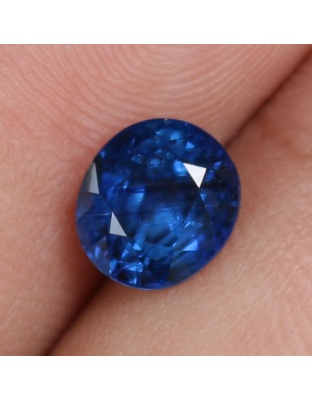Dijual Batu Cincin Permata Mulia Safir Biru Blue Sapphire Madagascar Africa Oval Alami Natural 2.08 Ct. Unheated Bersertifikat