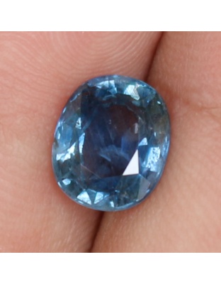 Dijual Batu Cincin Permata Mulia Safir Biru Blue Sapphire Ceylon Sri Lanka Oval Alami Natural 3.37 Ct. Bersertifikat