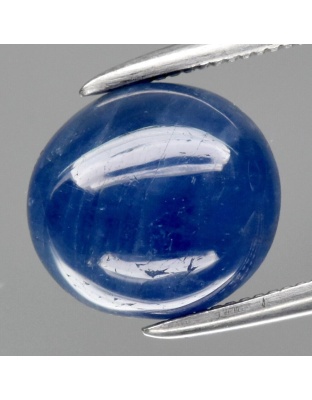 Dijual Batu Cincin Permata Mulia Safir Biru Blue Sapphire Myanmar Oval Cabochon Alami Natural 3.98 Ct. Unheated