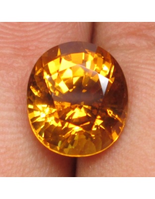 Dijual Batu Cincin Permata Mulia Yellow Sapphire Safir Kuning Oval Thailand Natural 4.36 Ct. Bersertifikat