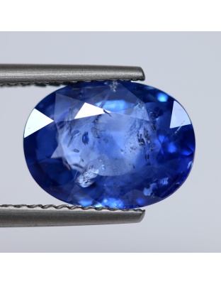 Dijual Batu Cincin Permata Mulia Safir Biru Blue Sapphire Ceylon Sri Lanka Oval Alami Natural 3.93 Ct. Bersertifikat