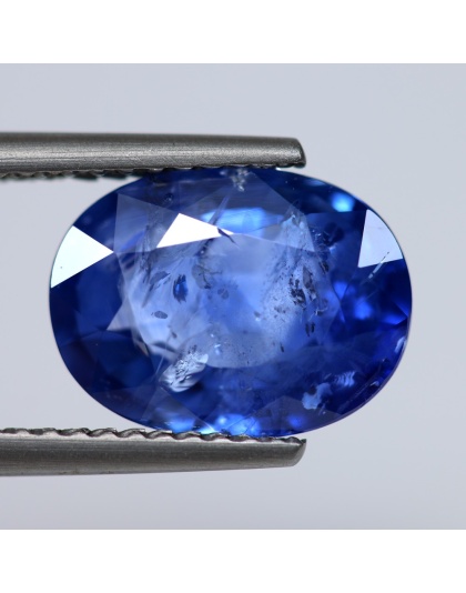 Dijual Batu Cincin Permata Mulia Safir Biru Blue Sapphire Ceylon Sri Lanka Oval Alami Natural 3.93 Ct. Bersertifikat